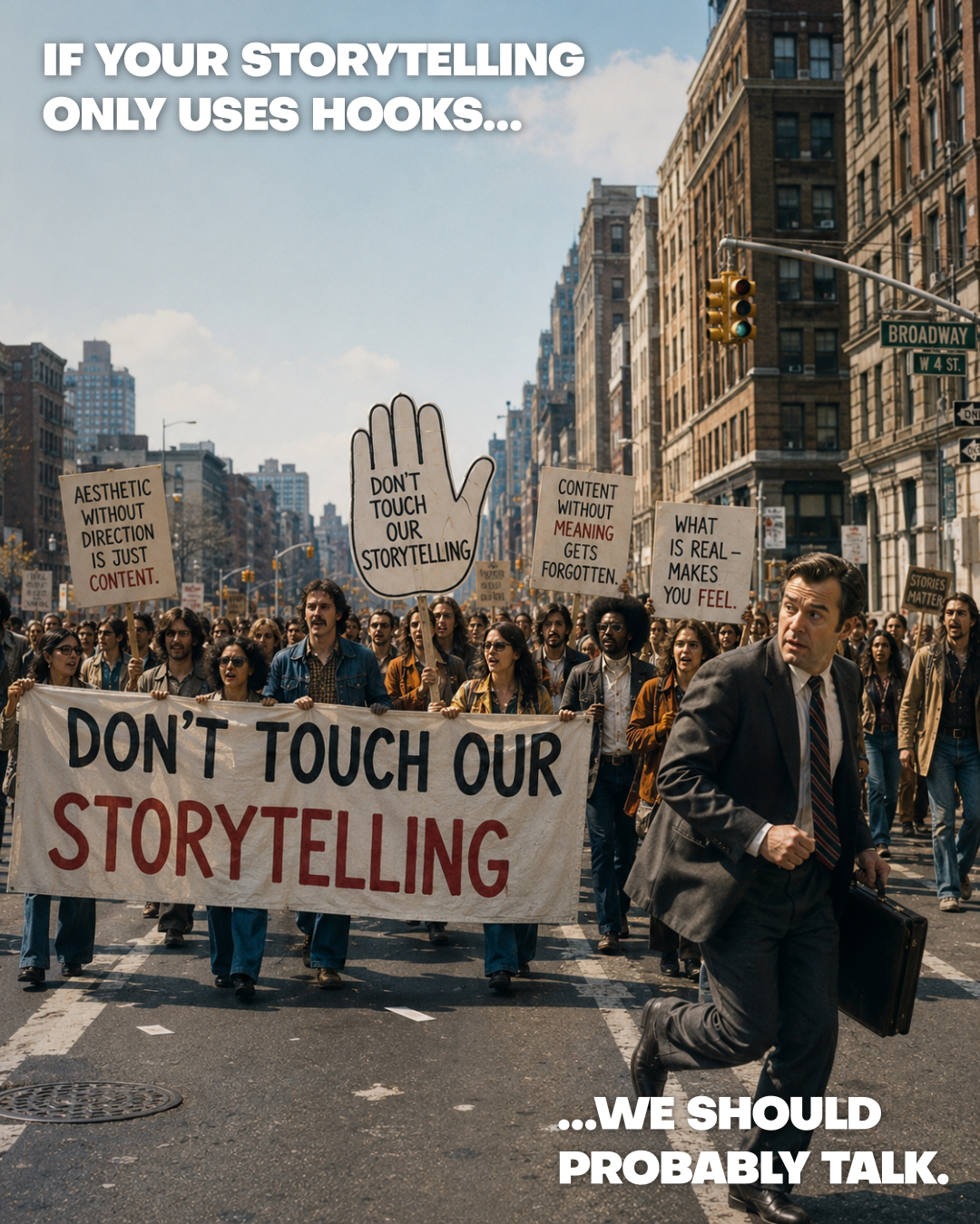 Don't touch our storytelling!